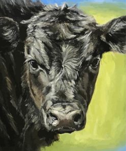 Black Cow Illustration Diamond Paintings