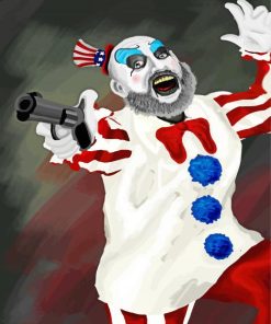 Captain Spaulding Holding Gun Diamond Paintings