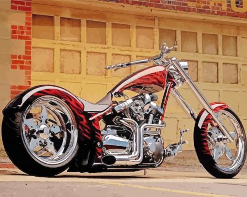 Chopper Motorcycle Diamond Paintings