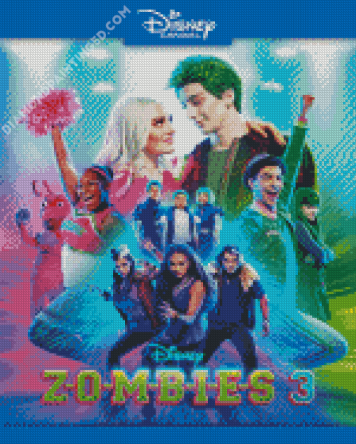 Disney Zombies 3 Poster Diamond Paintings