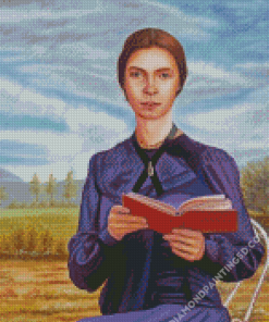 Emily Dickinson Portrait Diamond Paintings