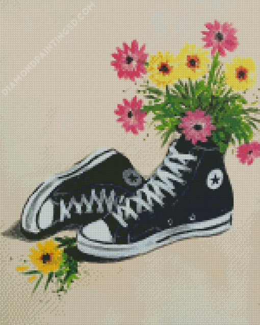 Floral Converse Diamond Paintings