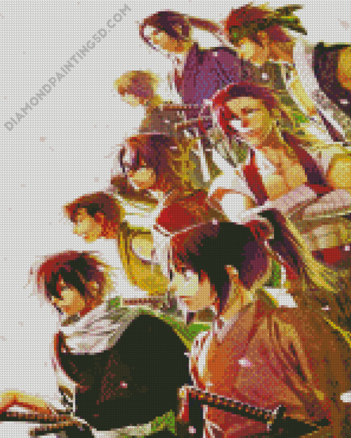 Hakuouki Anime Characters Diamond Paintings