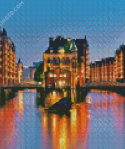 Hamburg Night Diamond Paintings