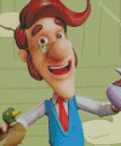 Hugh Neutron from The Adventure of Jimmy Neutron boy Genius Diamond Paintings