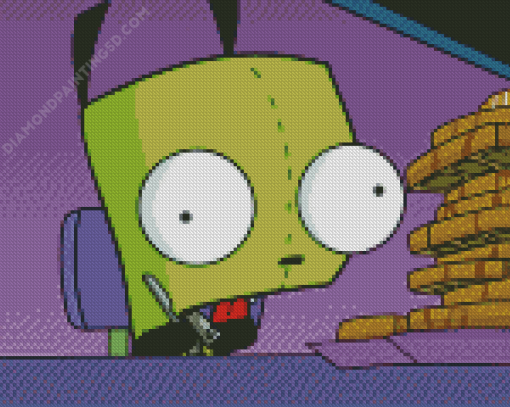 Invader Zim Gir Animation Diamond Paintings