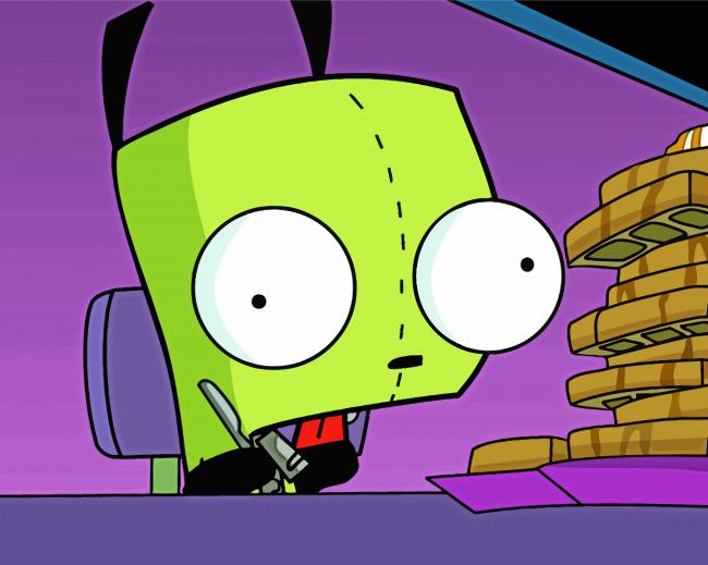 Invader Zim Gir Animation Diamond Paintings