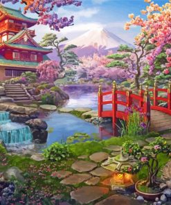 Japanese Garden Art Diamond Paintings