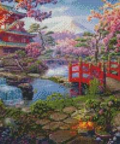 Japanese Garden Art Diamond Paintings