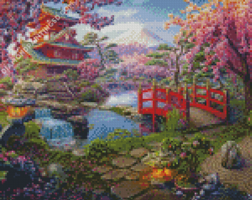 Japanese Garden Art Diamond Paintings