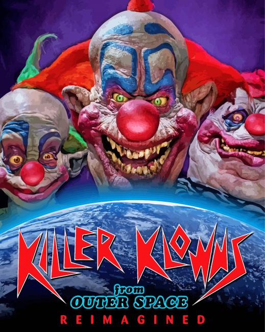 Killer Klowns From Outer Space Poster Diamond Paintings