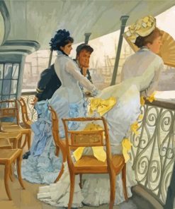 La Galerie Du HMS Calcutta by James Tissot Diamond Paintings