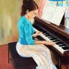 Lady And Her Piano Diamond Paintings