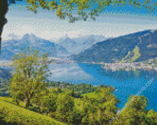 Lake Zell Am See Lake Diamond Paintings