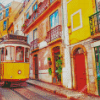 Lisbon City Tram Diamond Paintings