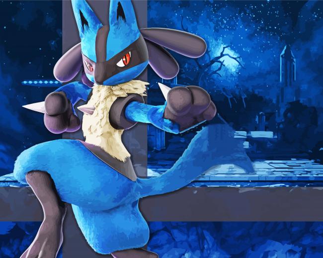 Lucario Pokemon Diamond Paintings