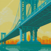 Manhattan Bridge Poster Diamond Paintings