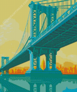 Manhattan Bridge Poster Diamond Paintings