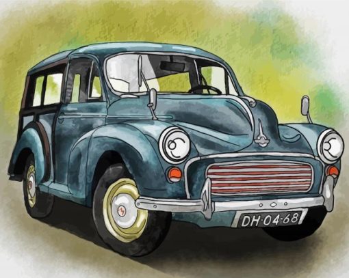 Morris Minor Traveller Art Diamond Paintings