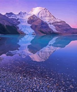 Mount Robson Lake Reflection Diamond Paintings