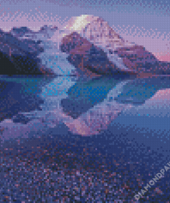 Mount Robson Lake Reflection Diamond Paintings