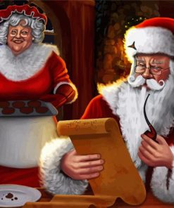 Mrs Claus And Mr Claus Diamond Paintings