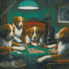 Dogs Playing Poker Diamond Paintings