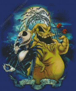 Oogie Boogie Man And Jack Diamond Paintings