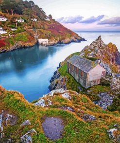 Polperro Village In England Diamond Paintings