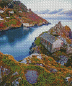 Polperro Village In England Diamond Paintings