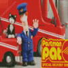 Postman Pat Poster Diamond Paintings