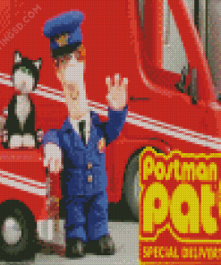 Postman Pat Poster Diamond Paintings