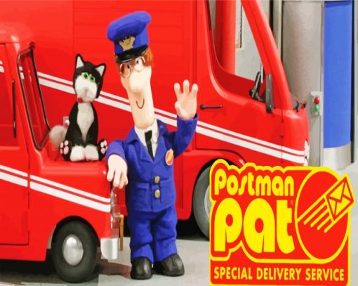 Postman Pat Poster Diamond Paintings