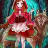 Red Riding Hood Anime Diamond Paintings