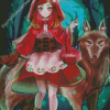 Red Riding Hood Anime Diamond Paintings