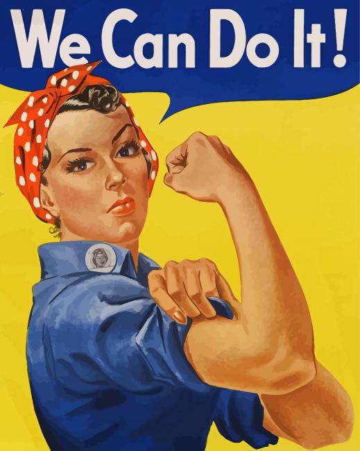 Rosie The Riveter Diamond Paintings