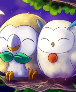 Rowlet Art Diamond Paintings