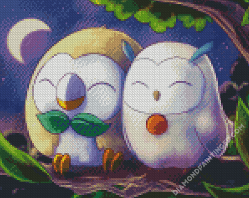 Rowlet Art Diamond Paintings