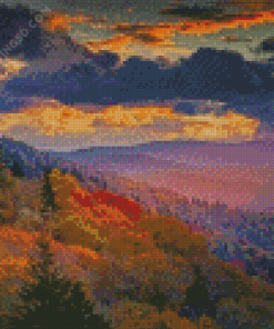 Smoky Mountain National Park Scene Diamond Paintings