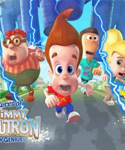 The Adventures Of Jimmy Neutron Boy Genius Poster Diamond Paintings