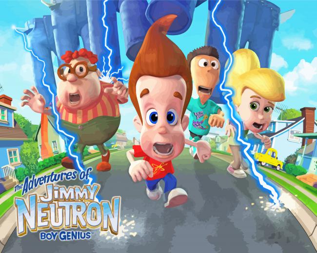 The Adventures Of Jimmy Neutron Boy Genius Poster Diamond Paintings