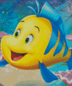 The Little Mermaid Flounder Diamond Paintings