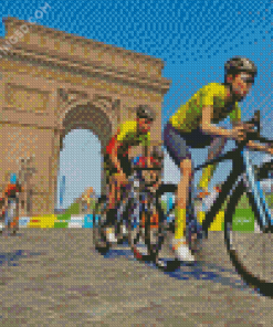 Tour De France Bicycle Race Diamond Paintings