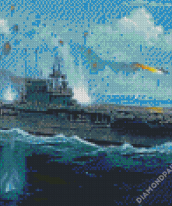 Uss Lexington The Blue Ghost Diamond Paintings