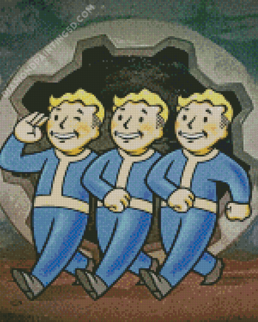 Vault Boy Fallout Diamond Paintings