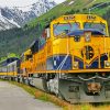 Winter Alaska Railroad Train Diamond Paintings