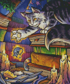 Wizard Cat Diamond Paintings