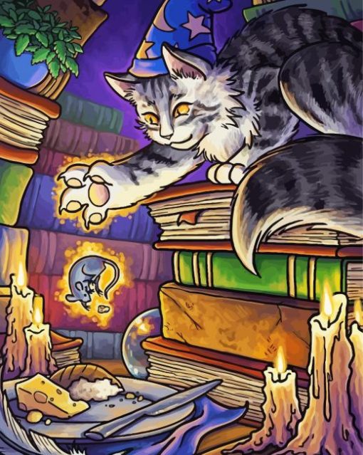 Wizard Cat Diamond Paintings