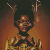 Young Black Girl Art Diamond Paintings