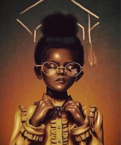 Young Black Girl Art Diamond Paintings